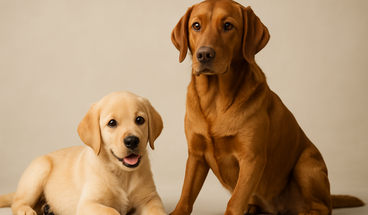 Cachorra y cachorras labrador